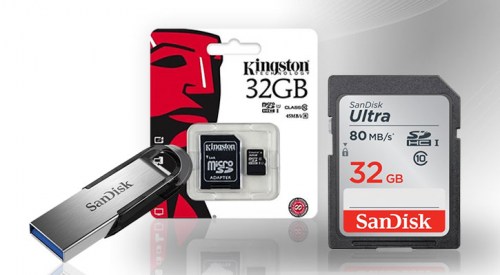 Cartes mémoire et lecteurs flash USB